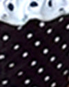 Polka noir et bleu
