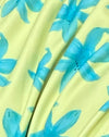 fleur peinte en jaune