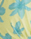Fleur peinte jaune