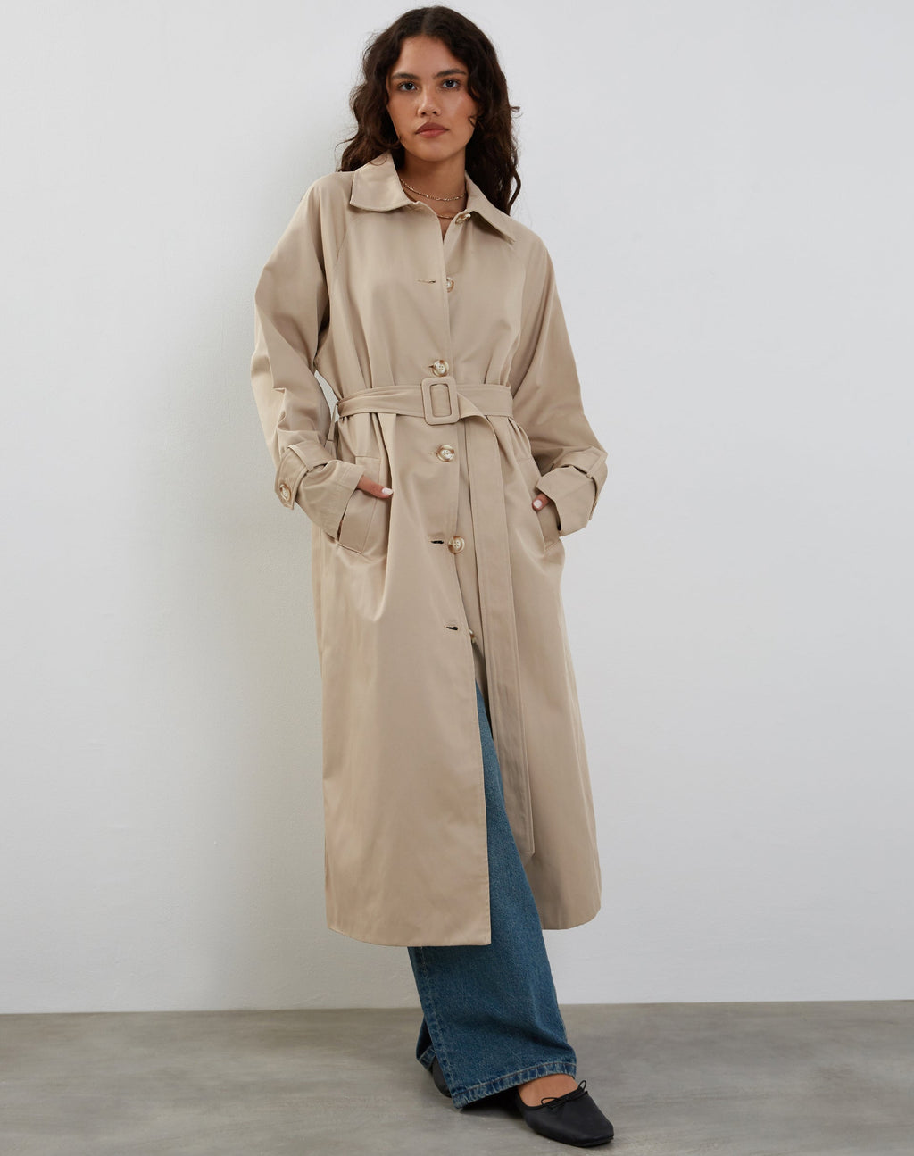 Trench-coat Panala en sable