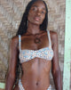 Image de Panave Bikini Top in Floral Gingham Brown