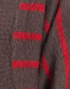  Rayures rouges et brunes