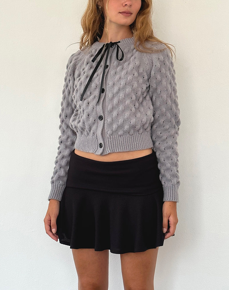 Image du cardigan Paulette en gris clair