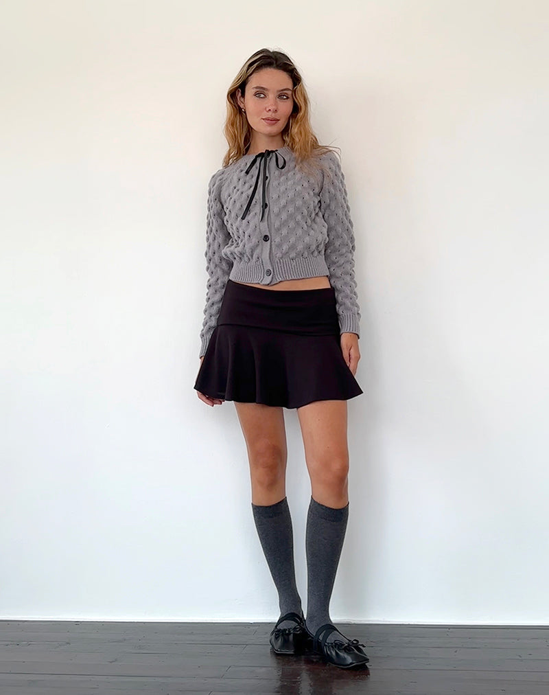Image du cardigan Paulette en gris clair