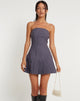 Image de Payoda Mini robe bandeau en gris foncé