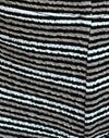 Rayures noires et brunes