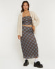 Image de LASSIE SKIRT GREEN BLURRED CHECK DARK OLIVE