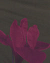 vert avec impression de fleurs violettes