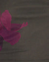vert avec impression de fleurs violettes