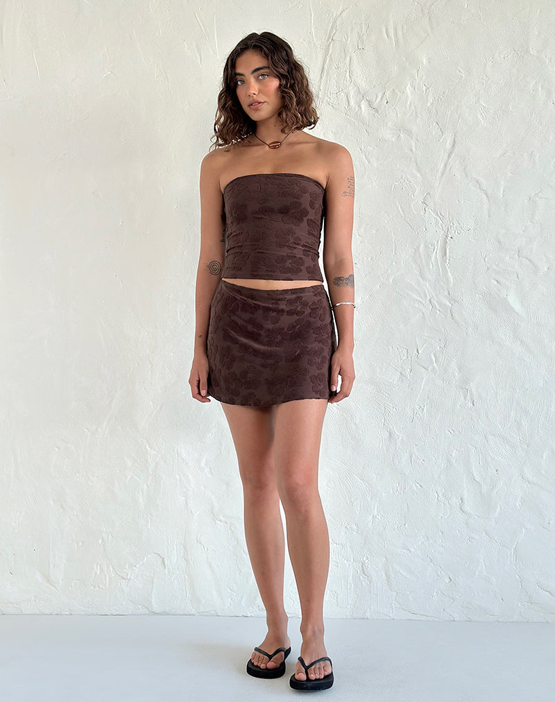 Image de Peggy Top en Hibiscus Terry Brown