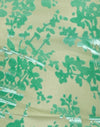 Flocage floral vert et bleu