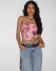 Image de Peggy Bandeau Top in Watercolour Floral Blush