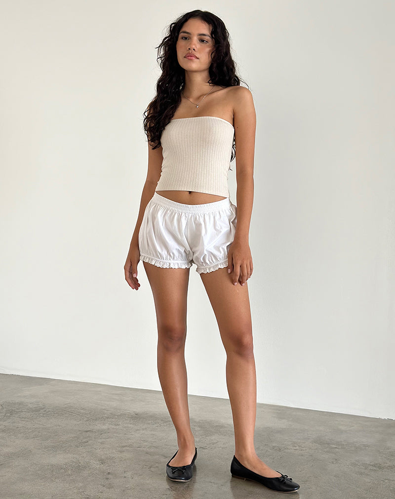 Image de Peggy Tube Top in Pointelle Nude