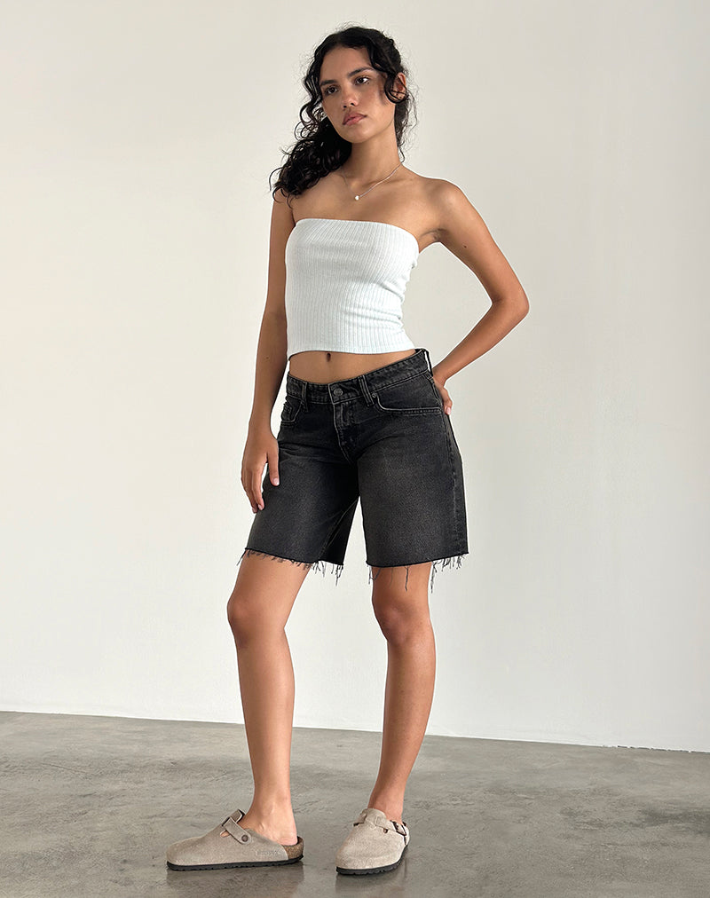 Image de Peggy Tube Top in Pointelle Soft Blue