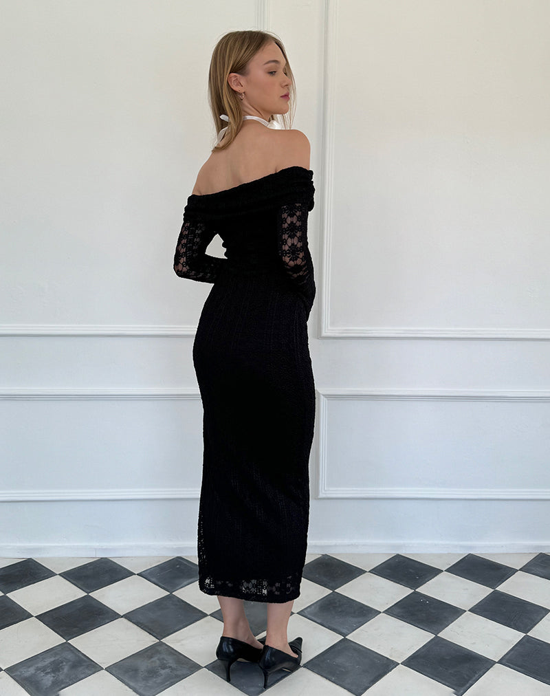 Image de Philippa Maxi Dress in Black Regal Lace