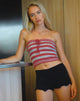 Image de Pihla Tube Top in Red and Grey Stripe