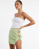 Image de MOTEL X JACQUIE Minijupe Piri en tricot côtelé Pastel Lime