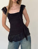 Image de Piro Top in Chiffon Black