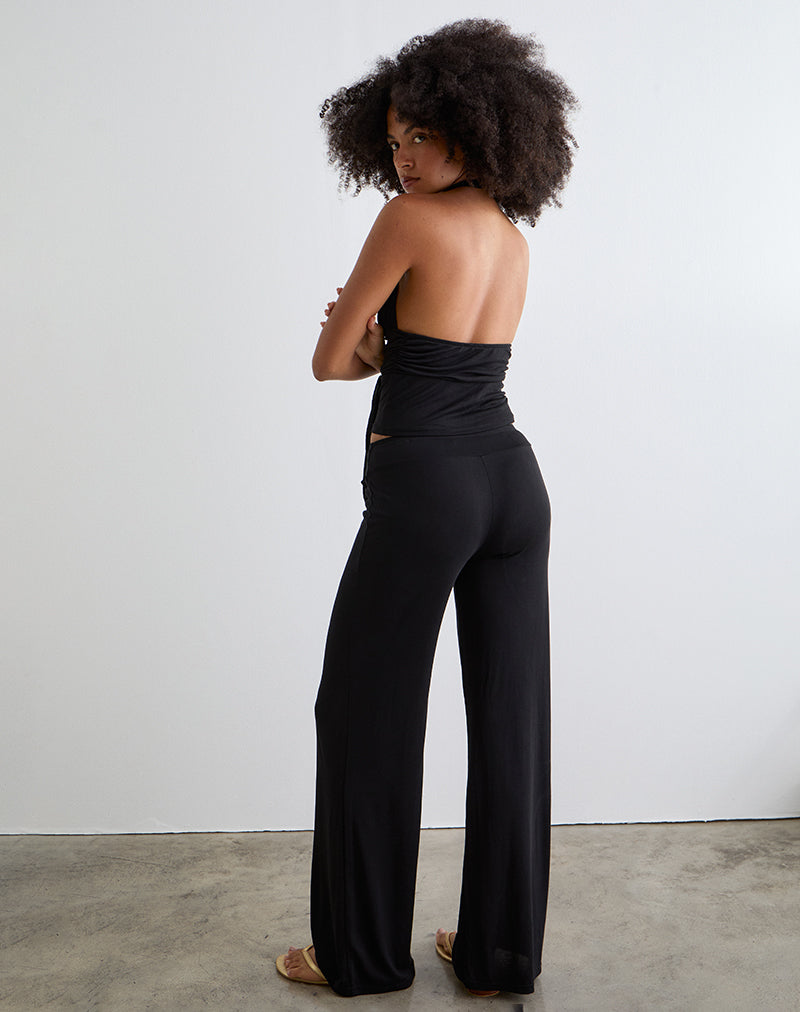 Image de Donata Pantalon noir avec ceinture