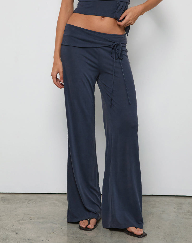 Pantalon Donata en Ocean Storm avec ceinture