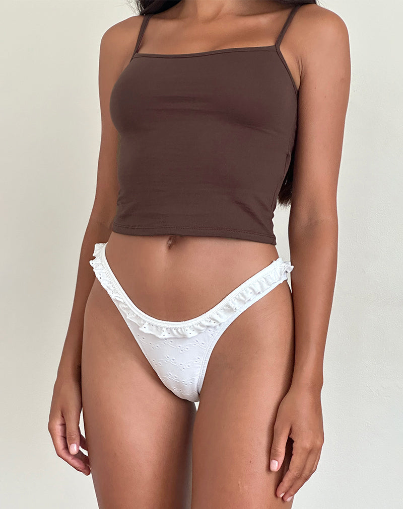 image de Solay Vest Top in Bitter Chocolate