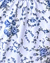 Chaîne de fleurs bleues