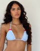 Image de Pumyla Bikini Top in Blue Gingham with Bows
