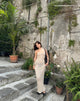 Image de la robe longue en maille Norila in Neutral