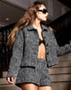 Image de Quinnie Tailored Jacket en noir et blanc