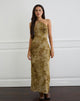 Image de Rabika Maxi Dress in Burn Velvet Green