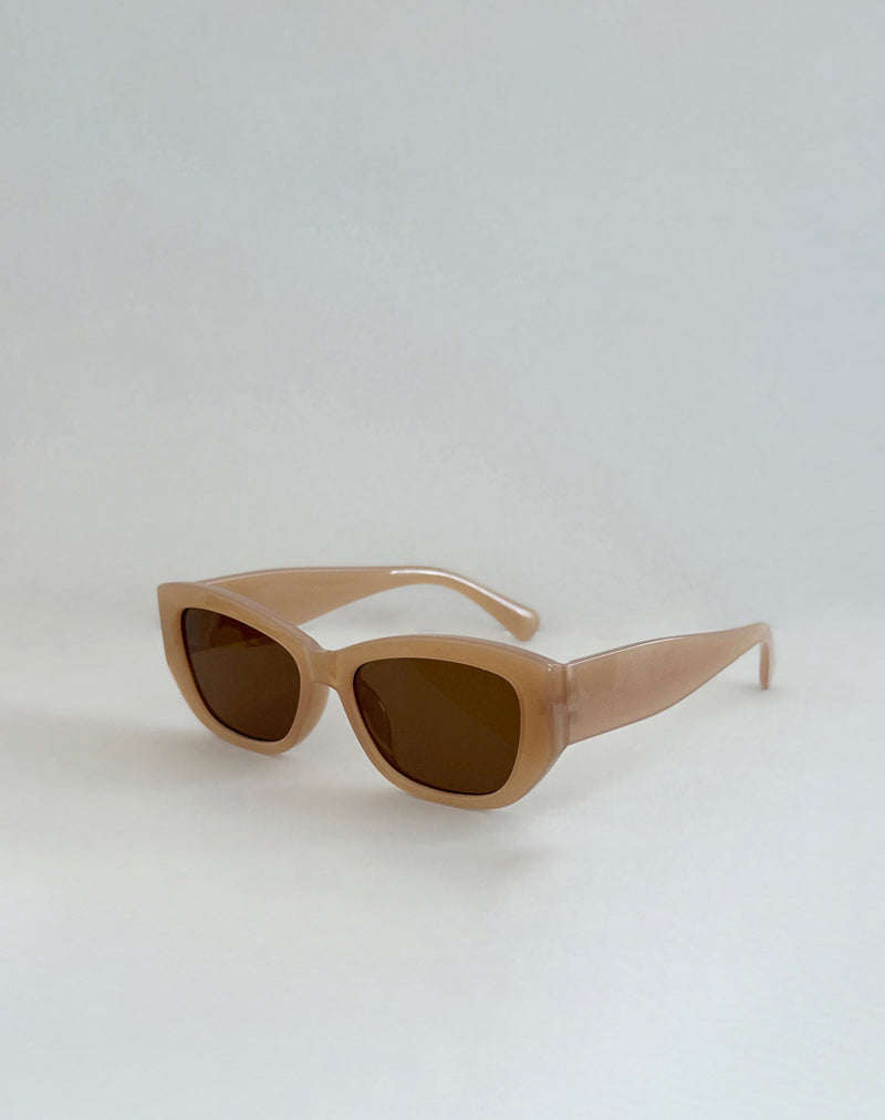 Image de Rabori Rectangle Sunglasses in Tan