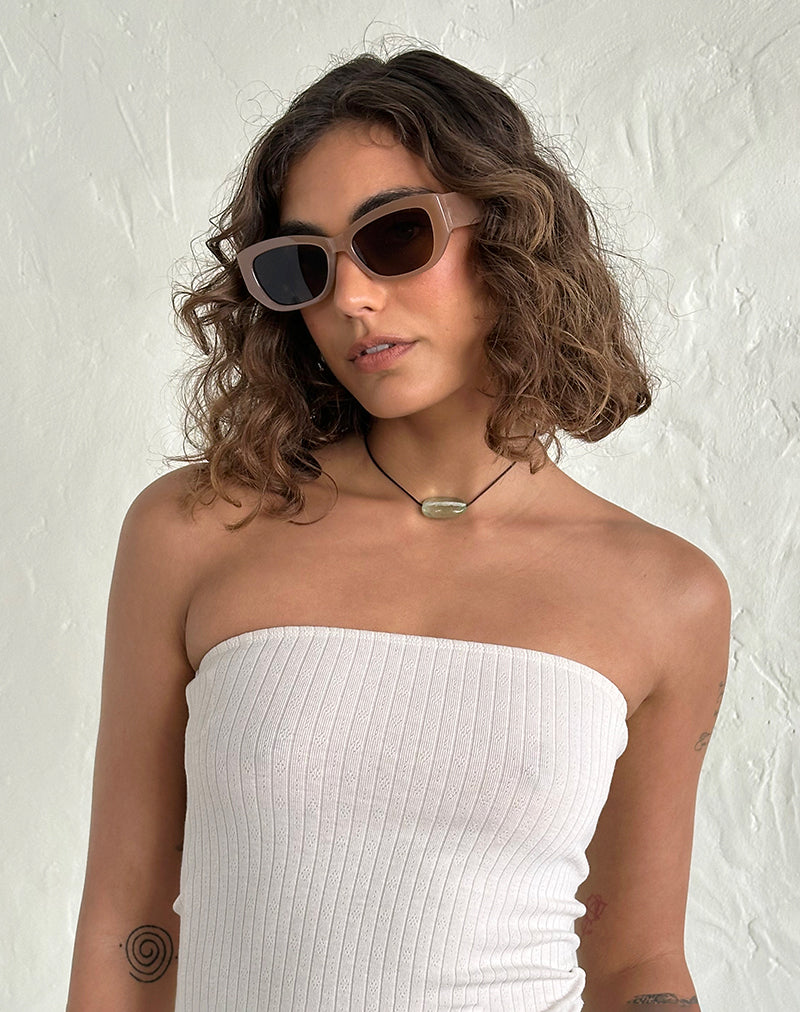Image de Rabori Rectangle Sunglasses in Tan