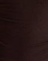 Jersey de rayonne brun chocolat