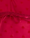  Mailles floquées cœur rouge