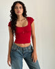 Image de Rada Top en Rib Adrenaline Red