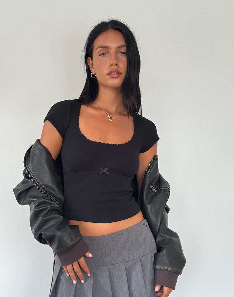 Image de Rada Top in Rib Black