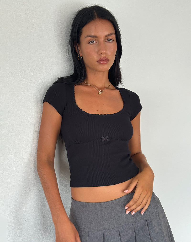 Image de Rada Top in Rib Black