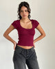 Image de Rada Top in Rib Burgundy
