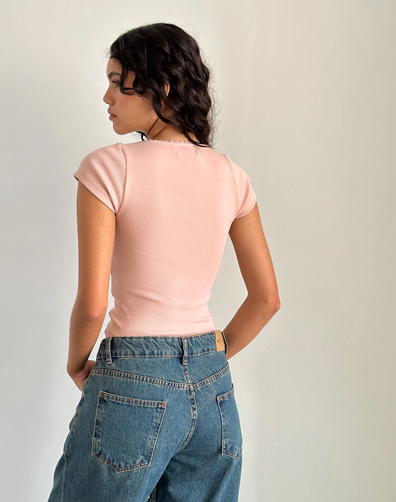 Image de Rada Top in Rib Pink Lady