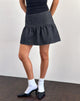 Image de la mini-jupe Raffita en denim noir Chambray