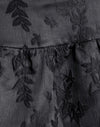 Satin Jacquard Noir