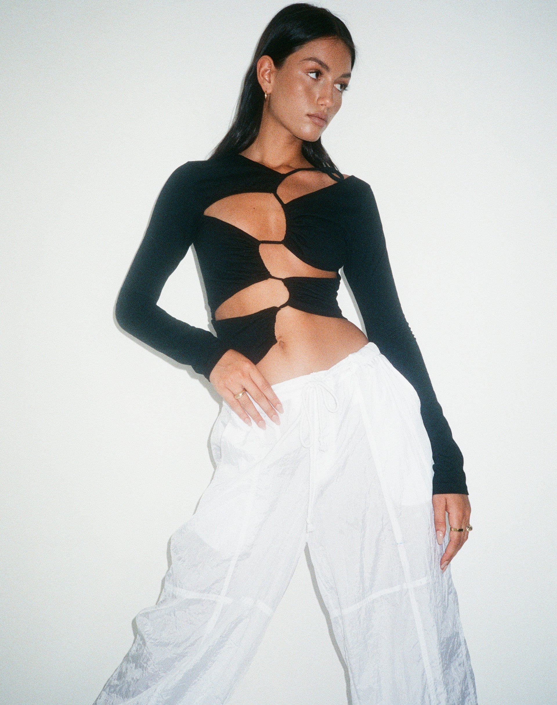 Image de MOTEL X OLIVIA NEILL Top Rajina en lycra noir