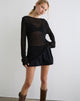 Image de Rajiya Open Weave Jumper in Black
