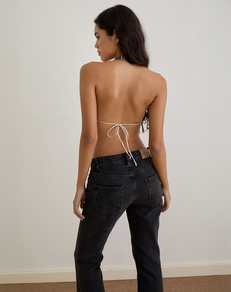 Image de Ramilo Top in Sequin Vintage Check Brown