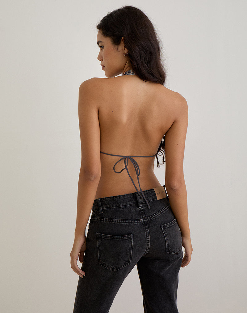 Image de Ramilo Top in Sequin Vintage Check Brown