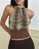 Image de Rania Top in Chiffon Wild Animal Align Brown