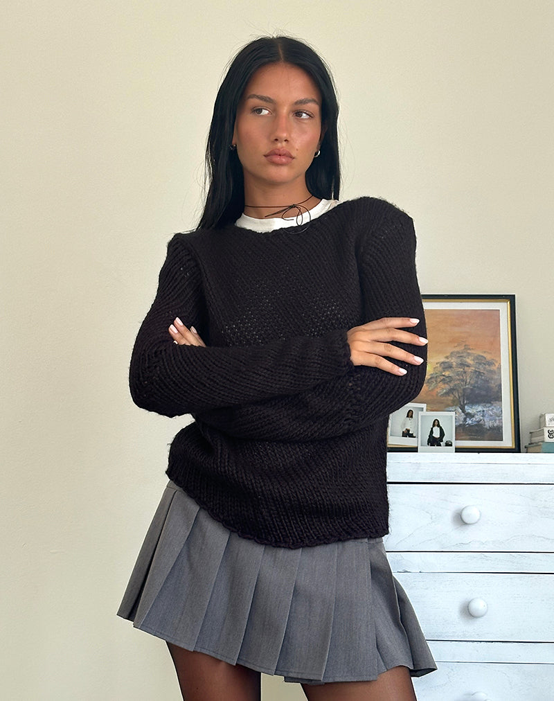 Image de Ranvir Jumper tricoté en noir