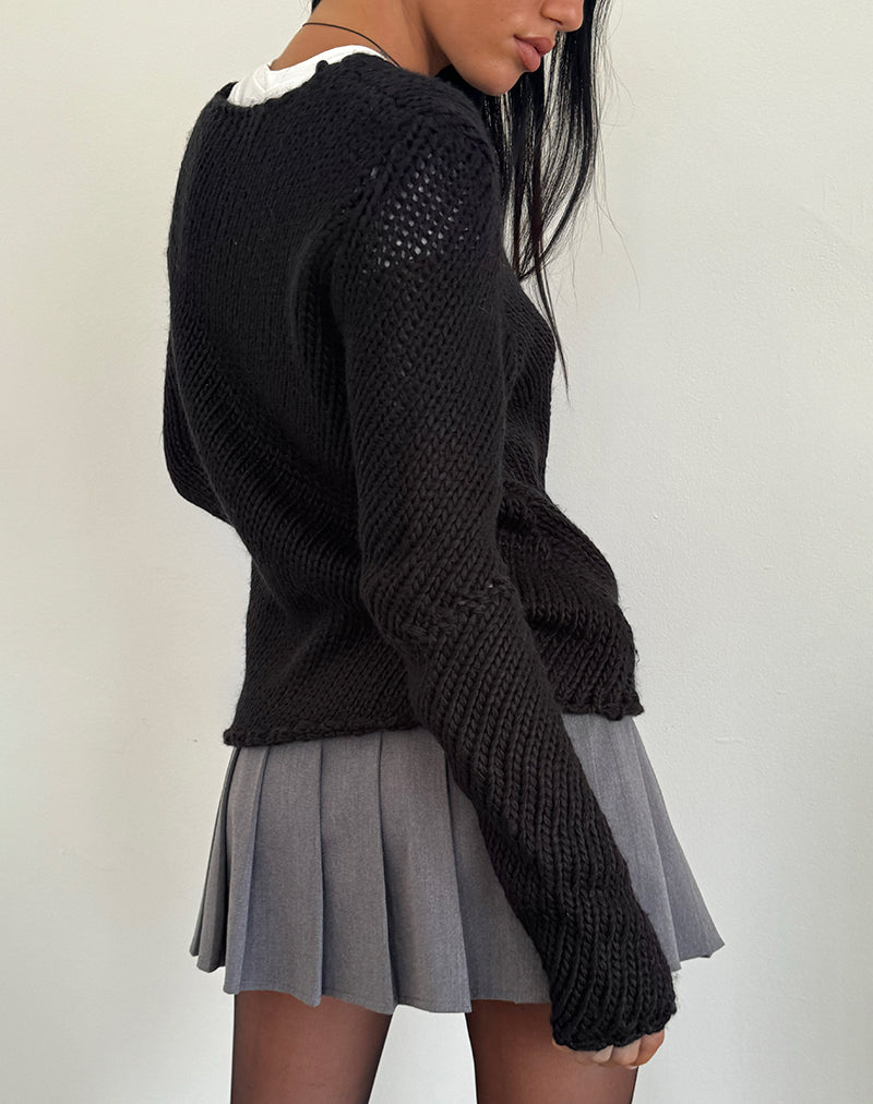 Image de Ranvir Jumper tricoté en noir