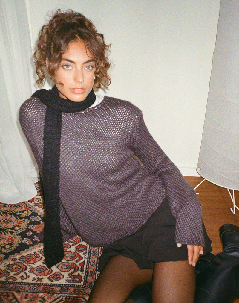 Image de Ranvir Jumper tricoté en anthracite