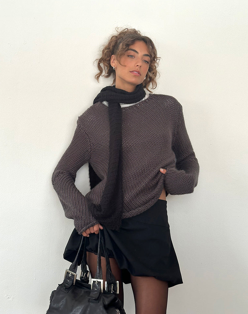 Image de Ranvir Jumper tricoté en anthracite